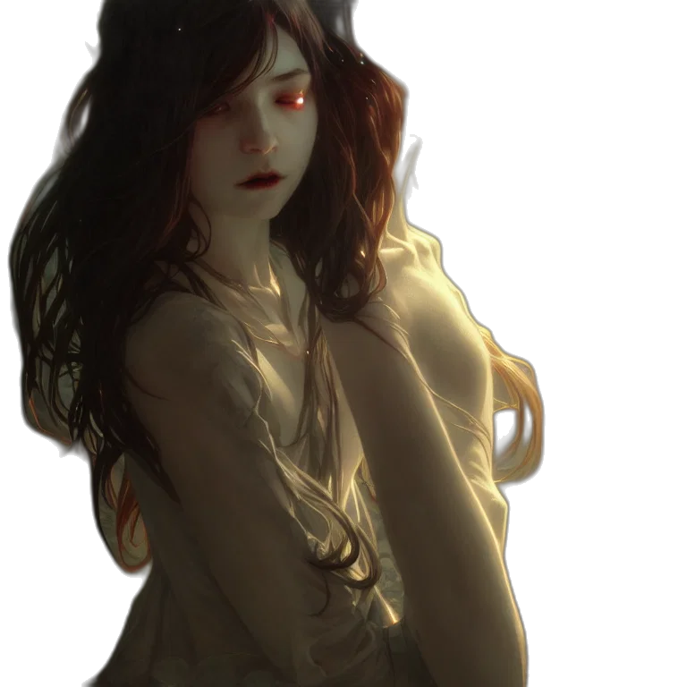 dress, face, creature, crown transparent PNG cut-out
