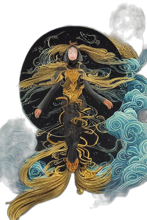 dress, fantasy art, concept art, comic book art transparent PNG cut-out