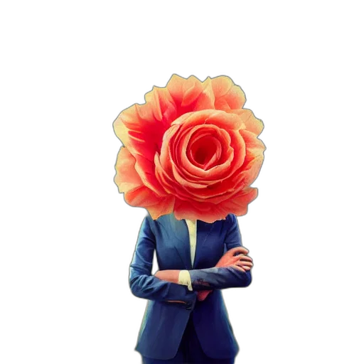 flower, dress, crown, staff transparent PNG cut-out