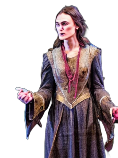 jacket, staff, dress, sword transparent PNG cut-out