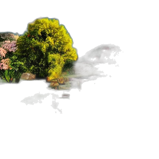 tree, crown, flower, dragon transparent PNG cut-out