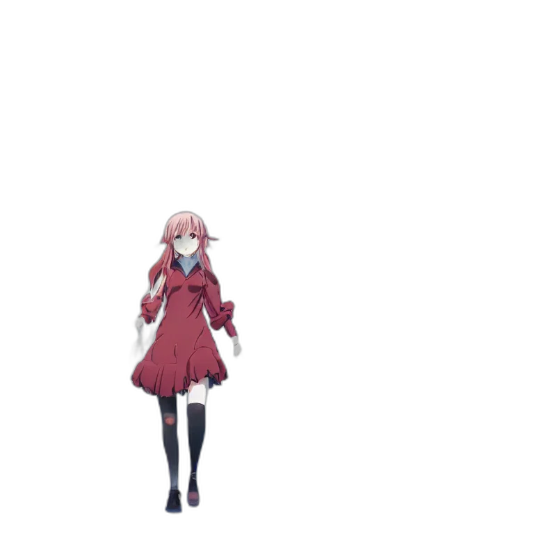 dress, creature, robot, staff transparent PNG cut-out