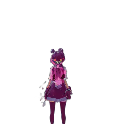 dress, staff, creature, robot transparent PNG cut-out