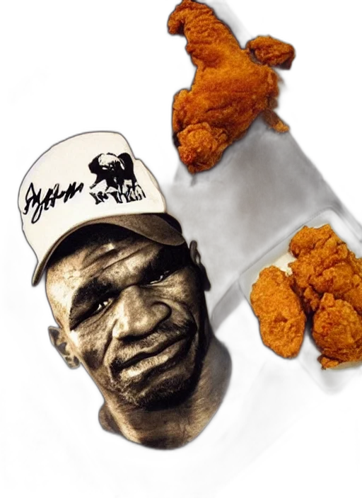 food, photorealistic, fried, chicken transparent PNG cut-out