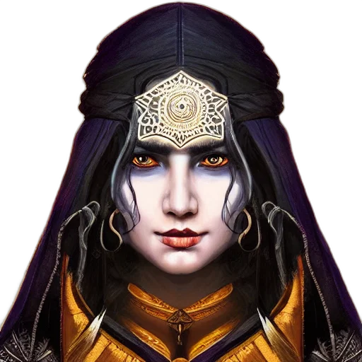 face, crown, jewelry, staff transparent PNG cut-out
