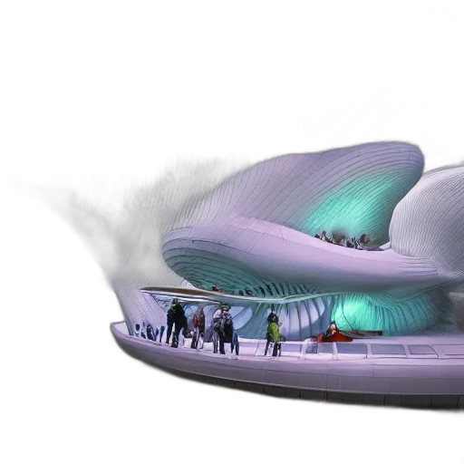building, hat, concept art, 3d render transparent PNG cut-out