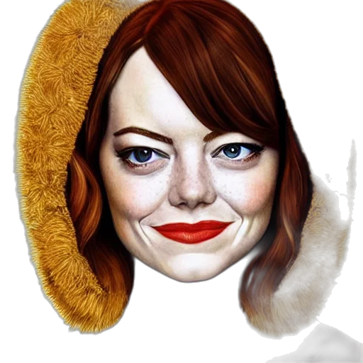 face, mask, jacket, hat transparent PNG cut-out