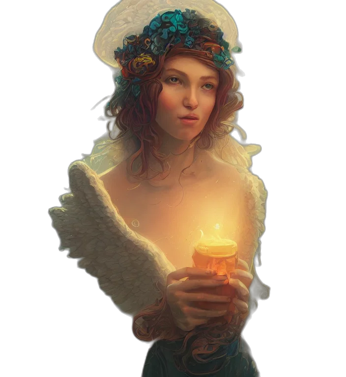 crown, face, hat, fantasy art transparent PNG cut-out