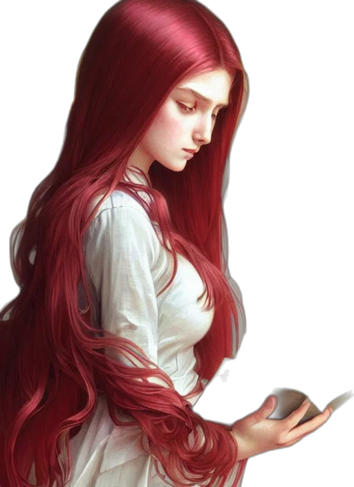 dress, hair, fantasy art, concept art transparent PNG cut-out