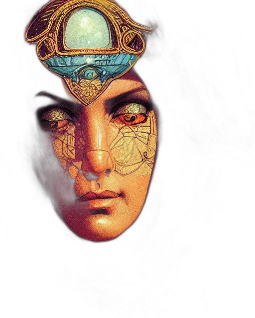 mask, crown, face, jewelry transparent PNG cut-out