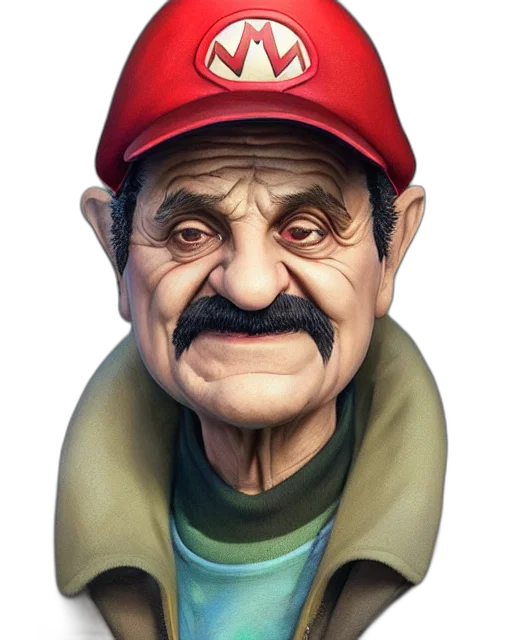 face, hat, mask, staff transparent PNG cut-out