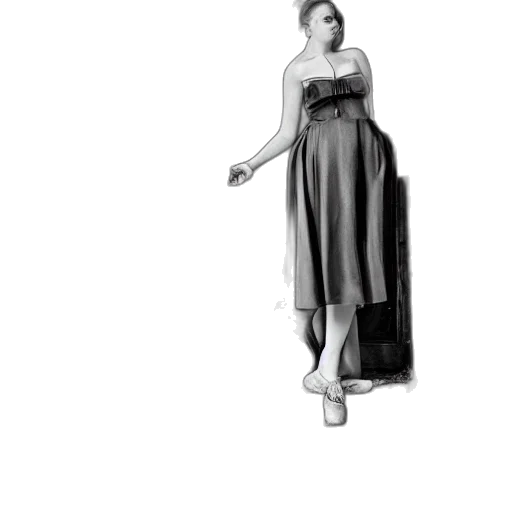 dress, staff, shoes, 3d render transparent PNG cut-out