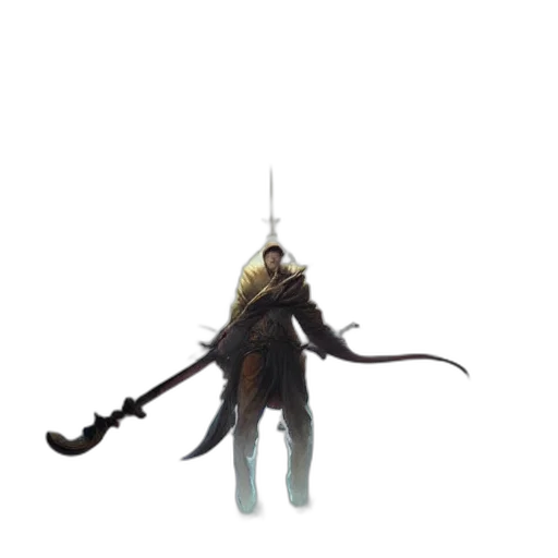 staff, sword, creature, weapon transparent PNG cut-out