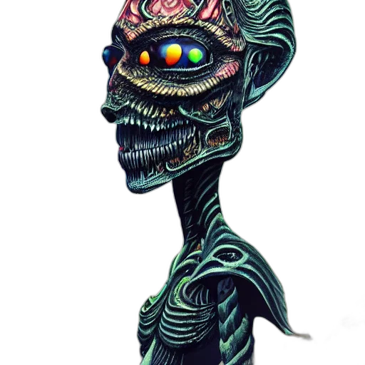 mask, robot, staff, creature transparent PNG cut-out
