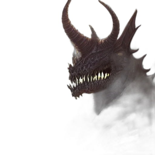 dragon, creature, mask, face transparent PNG cut-out