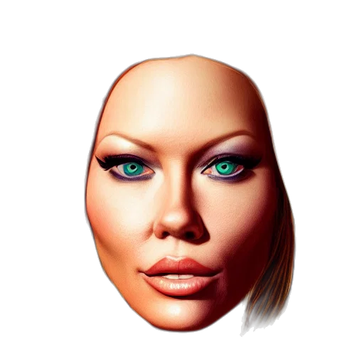 face, mask, robot, creature transparent PNG cut-out