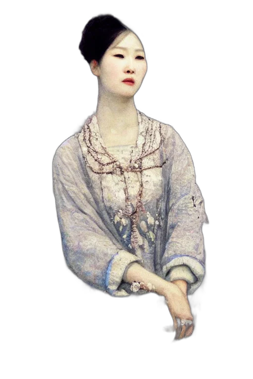 dress, jewelry, staff, face transparent PNG cut-out
