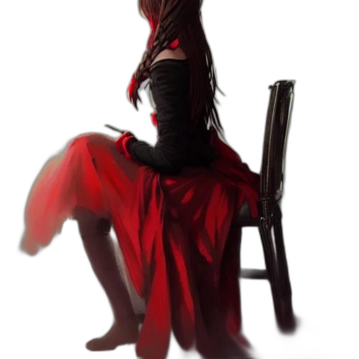 dress, staff, furniture, crown transparent PNG cut-out