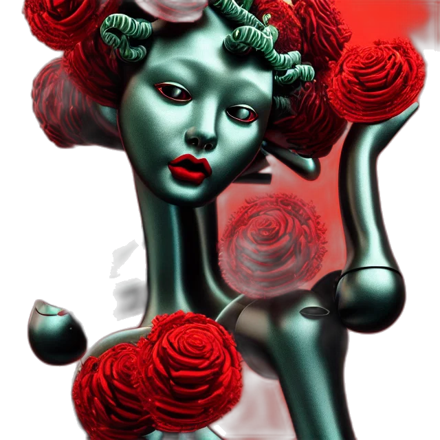 flower, jewelry, crown, robot transparent PNG cut-out