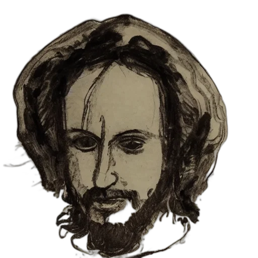 face, mask, hair, staff transparent PNG cut-out