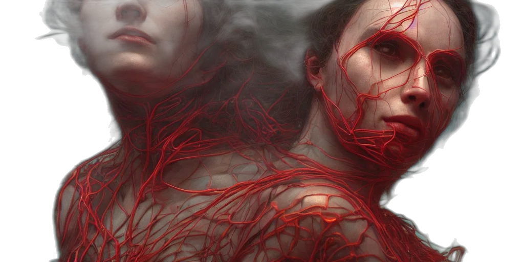 hair, concept art, photorealistic, 3d render transparent PNG cut-out