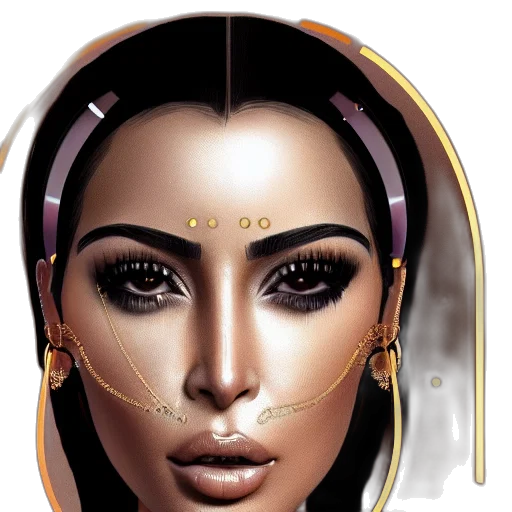 face, jewelry, mask, photorealistic transparent PNG cut-out