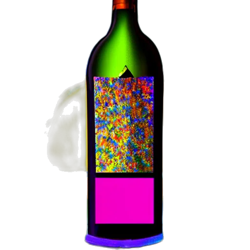 bottle, 3d render, pixel art, photorealistic transparent PNG cut-out