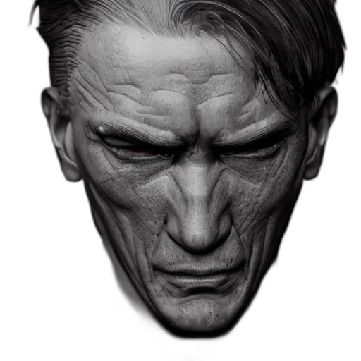 face, mask, creature, photorealistic transparent PNG cut-out