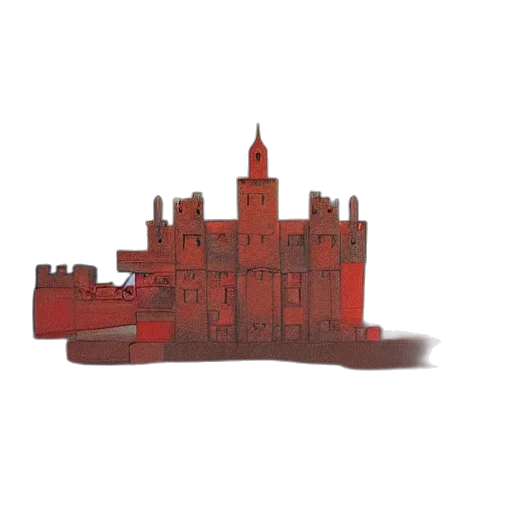 building, crown, concept art, 3d render transparent PNG cut-out