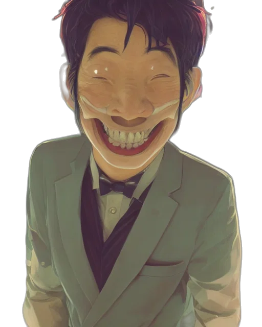face, mask, staff, creature transparent PNG cut-out