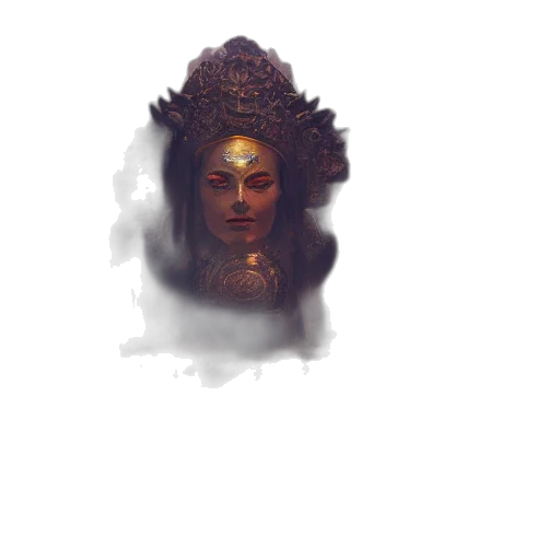 crown, face, mask, creature transparent PNG cut-out