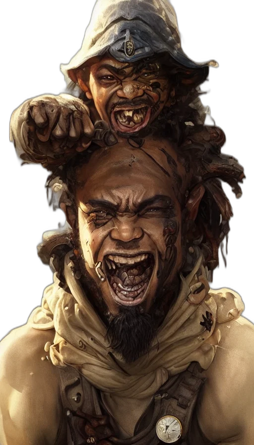 face, creature, concept art, fantasy art transparent PNG cut-out