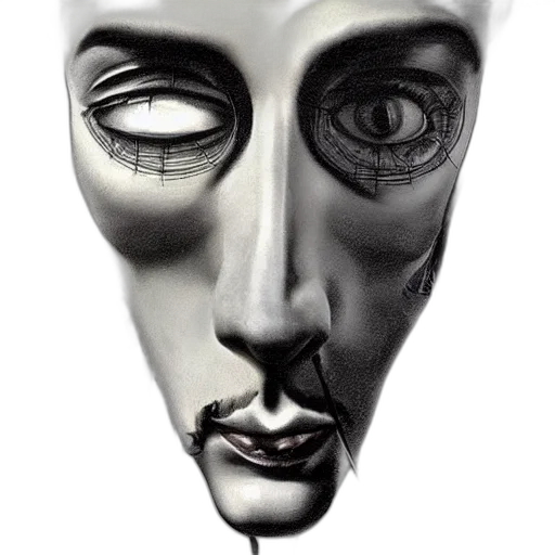 mask, face, robot, crown transparent PNG cut-out