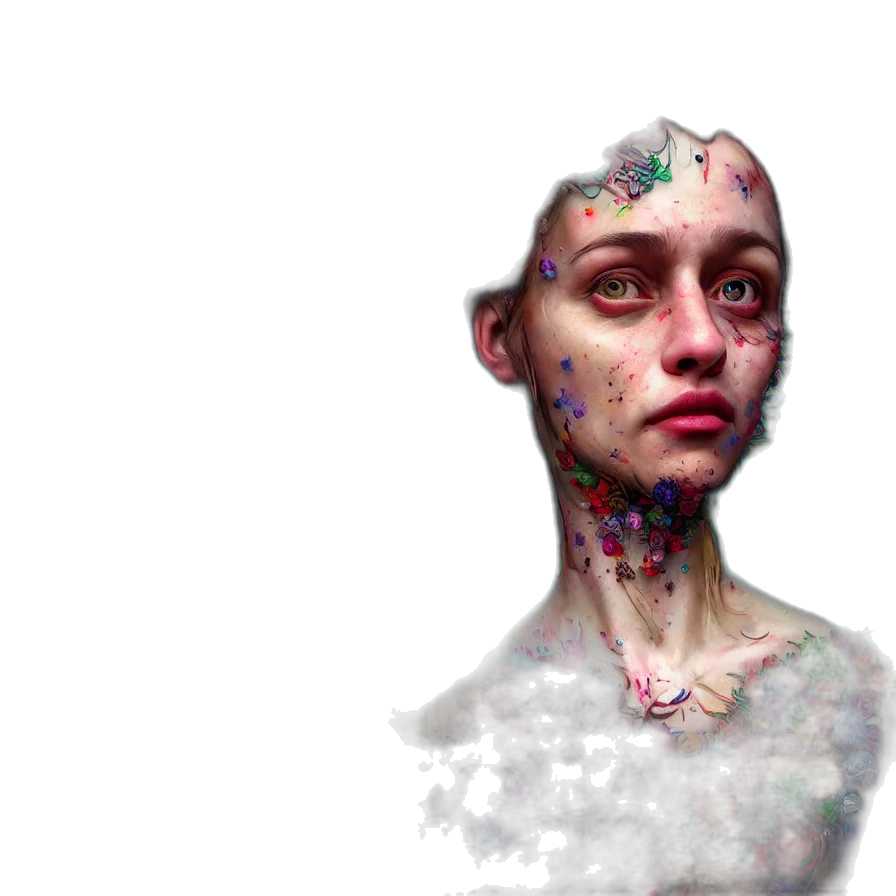 face, robot, mask, creature transparent PNG cut-out