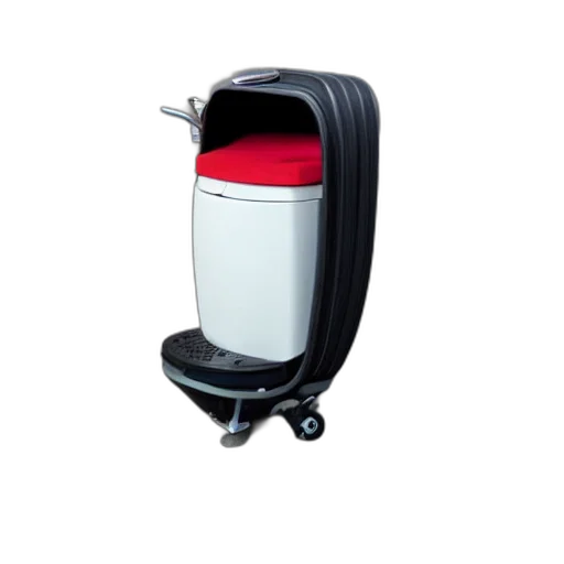 robot, furniture, 3d render, toilet transparent PNG cut-out