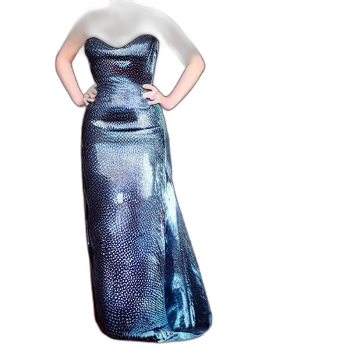 dress, 3d render, photorealistic, outer space transparent PNG cut-out