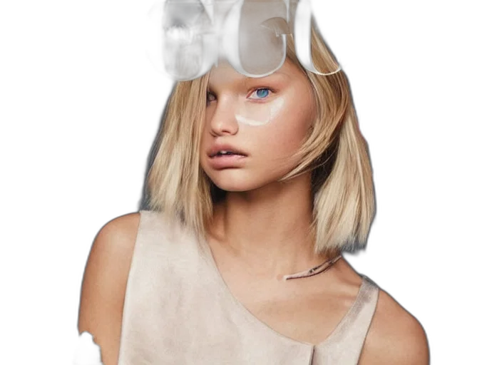 hat, mask, hair, face transparent PNG cut-out