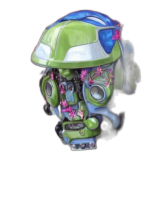 robot, weapon, mask, staff transparent PNG cut-out