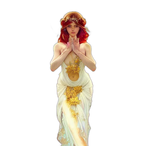 dress, crown, concept art, fantasy art transparent PNG cut-out