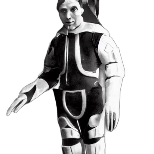 robot, jacket, staff, mask transparent PNG cut-out