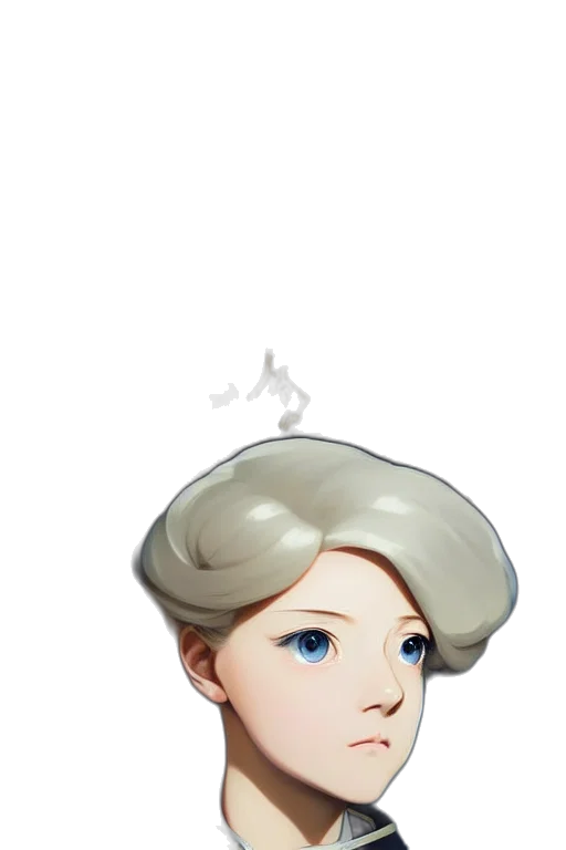 crown, hat, staff, hair transparent PNG cut-out