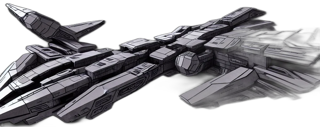 weapon, 3d render, concept art, monochrome transparent PNG cut-out