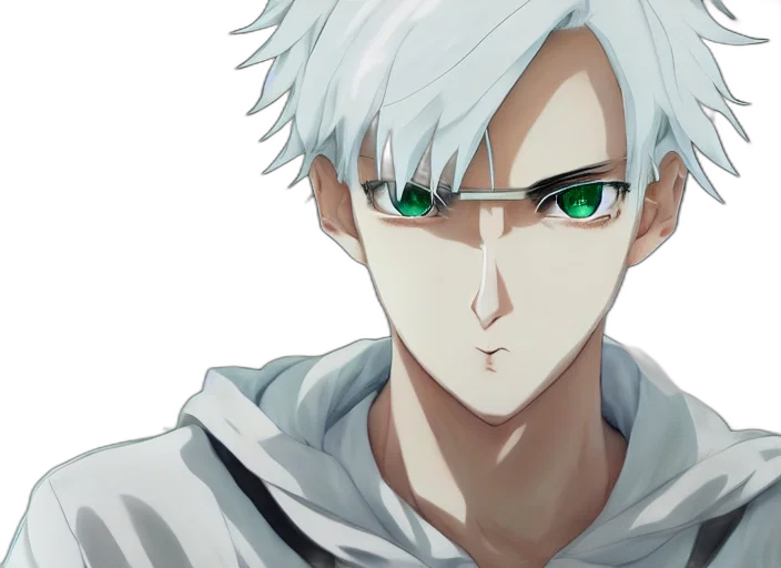 face, anime, cartoon, photorealistic transparent PNG cut-out