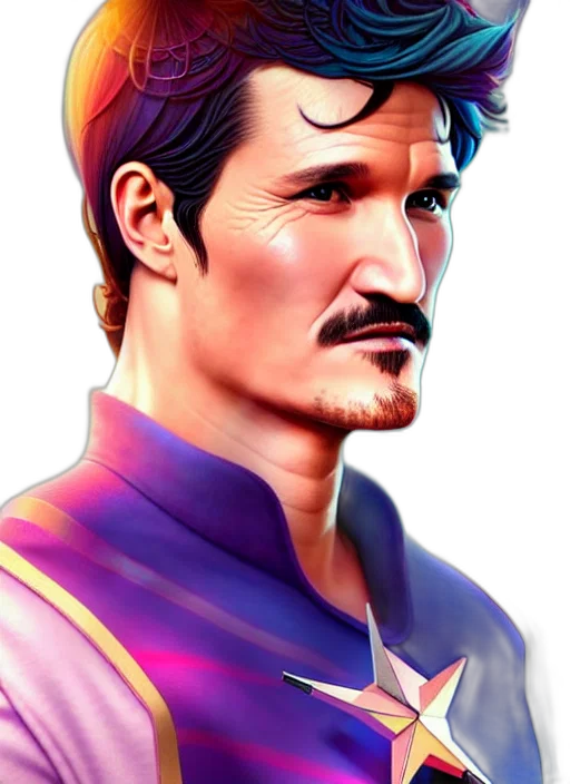 face, staff, fantasy art, comic book art transparent PNG cut-out