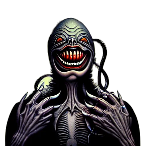 creature, mask, face, staff transparent PNG cut-out