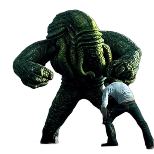 creature, animal, concept art, green transparent PNG cut-out