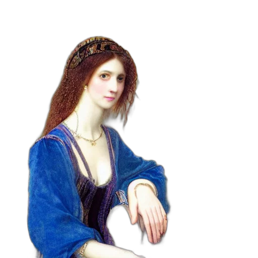dress, jewelry, crown, face transparent PNG cut-out