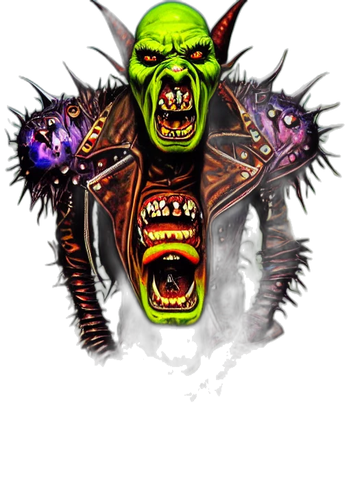 creature, mask, staff, face transparent PNG cut-out
