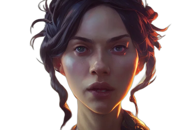 face, crown, concept art, fantasy art transparent PNG cut-out
