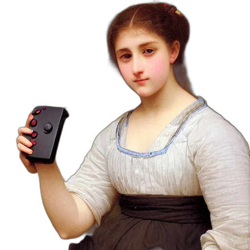 dress, face, robot, weapon transparent PNG cut-out